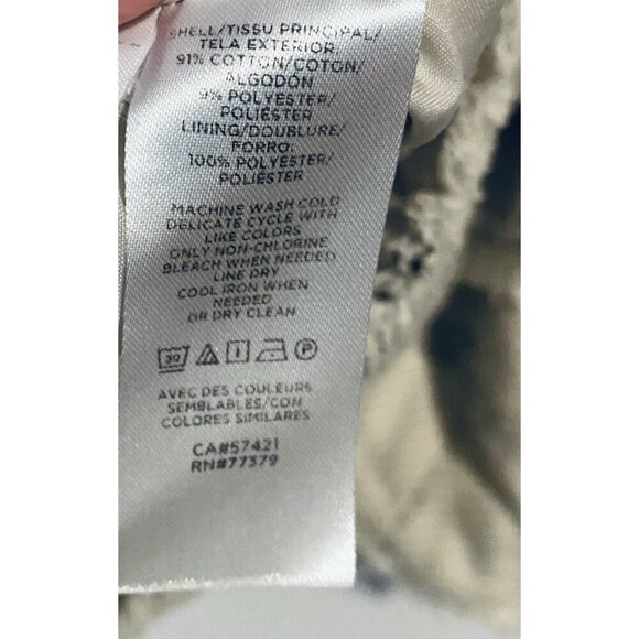 Ann Taylor Jacket Womens 18 Ivory Windowpane Tweed Fringe Academia Work Career - Picture 7 of 7